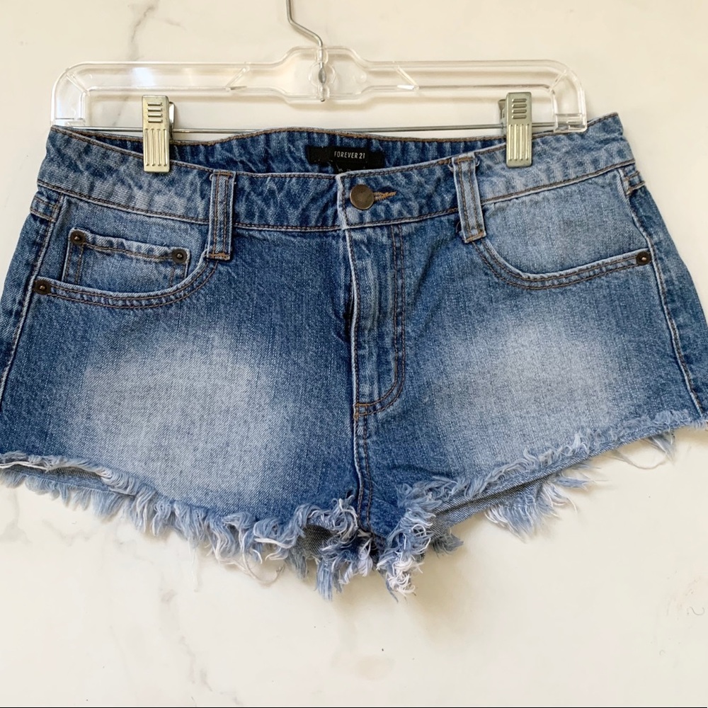 Blue jean shorts